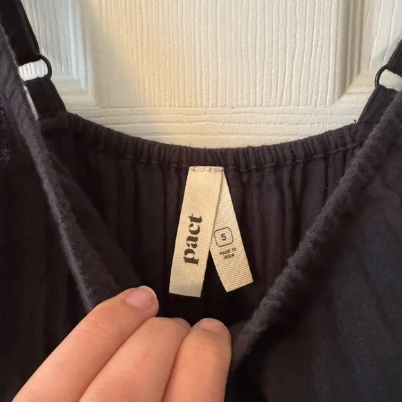 Pact charcoal/black spaghetti strap dress - Picture 4 of 6